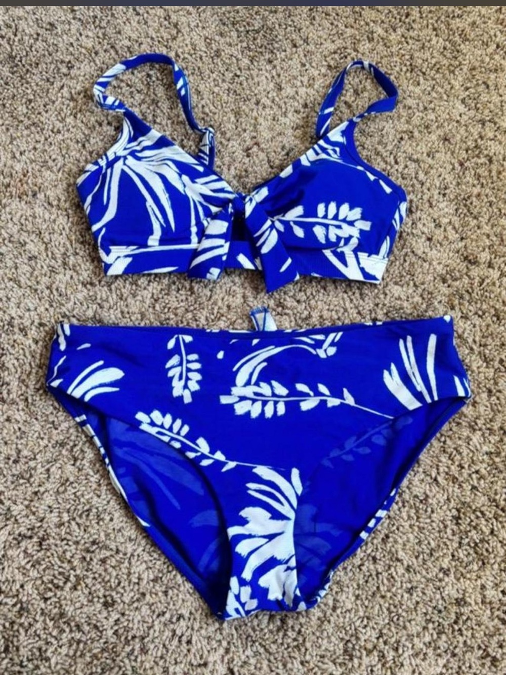 Bikini Set in Blue and White